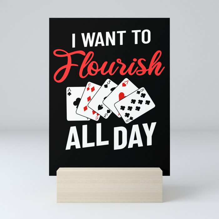 Cardistry Deck Card Flourish Trick Playing Cards Mini Art Print