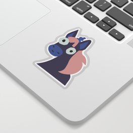 Purple Unicorn Sticker