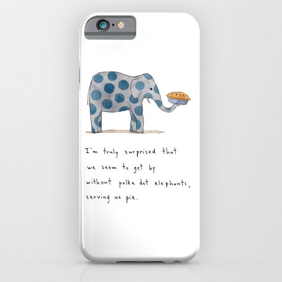 polka dot elephants serving us pie iPhone & iPod Case
