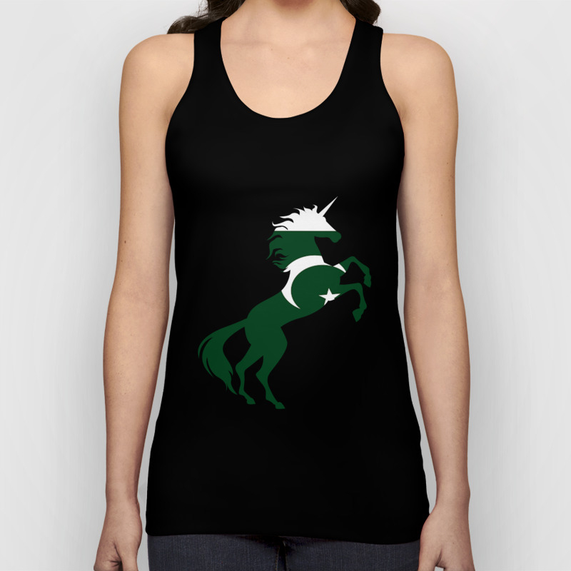 Unicorn Pakistan Flag Magical Unicorn Pakistanis Unisex Tank Top
