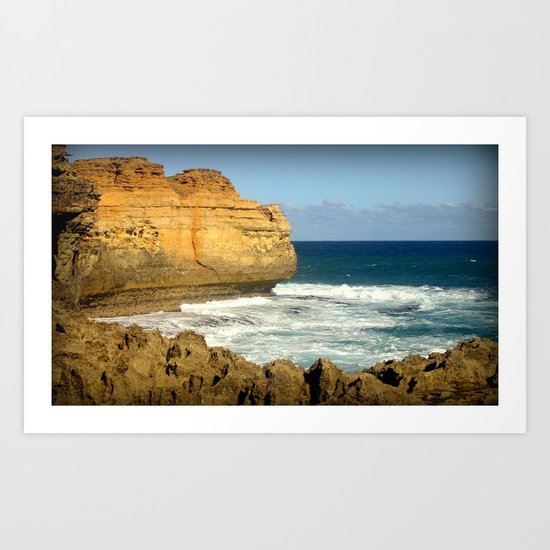 Hidden shelf Plates Art Print