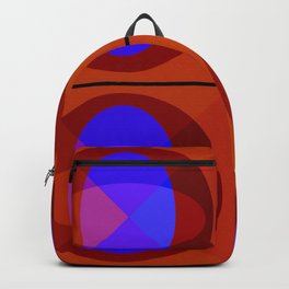 Orbits Backpack | Reds, Graphic, Blue, Circles, Pattern, Design, Graphicdesign, Digital 