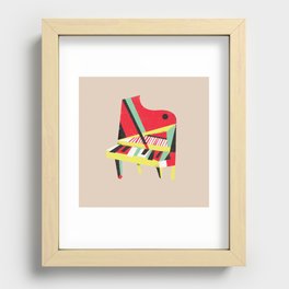 Cubist Piano Recessed Framed Print