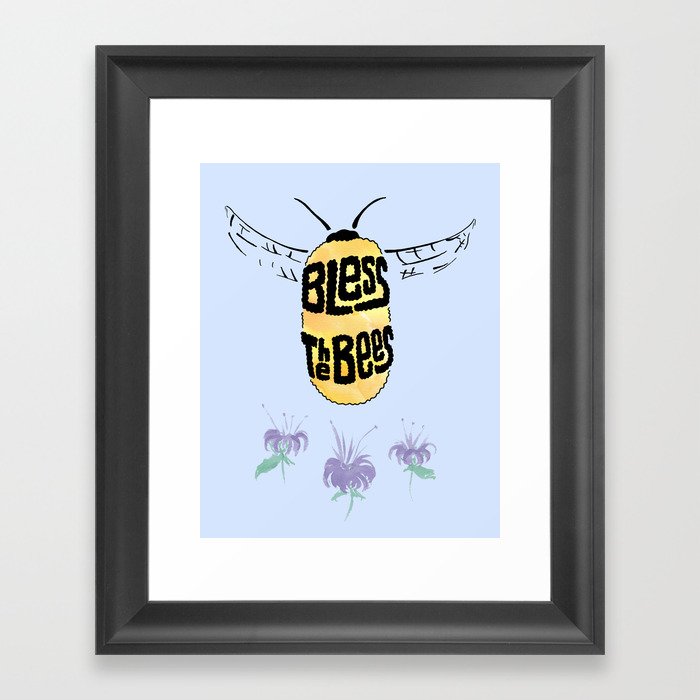 Bless the Bees Framed Art Print