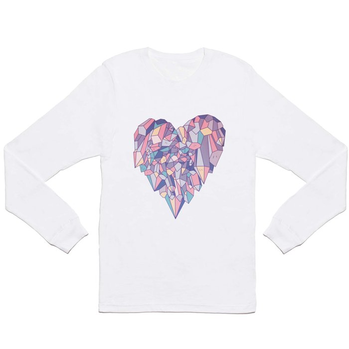 crystal heart ♥ Long Sleeve T Shirt