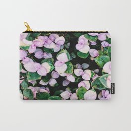 Purple Flowers Carry-All Pouch