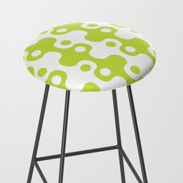 Retro Mid Century Modern Space Age Pattern 859 Chartreuse Green Bar Stool