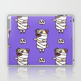 Halloween Pattern Dog Pug Mummy Costume Laptop Skin