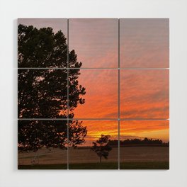 Midwest Sunset Wood Wall Art