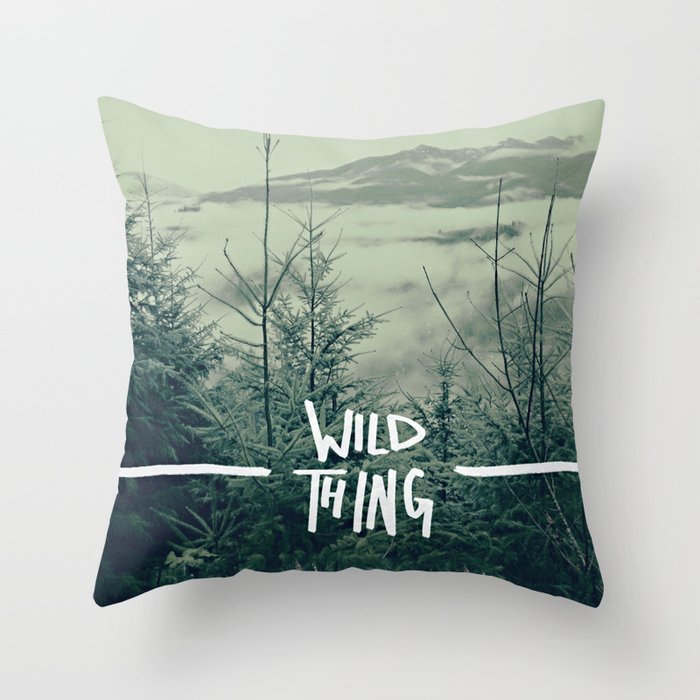 Wild Thing: Skagit Valley, Washington Throw Pillow
