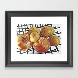 Potatoes and Onions Framed Art Print