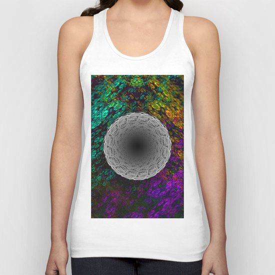 stripes mandala c Unisex Tank Top