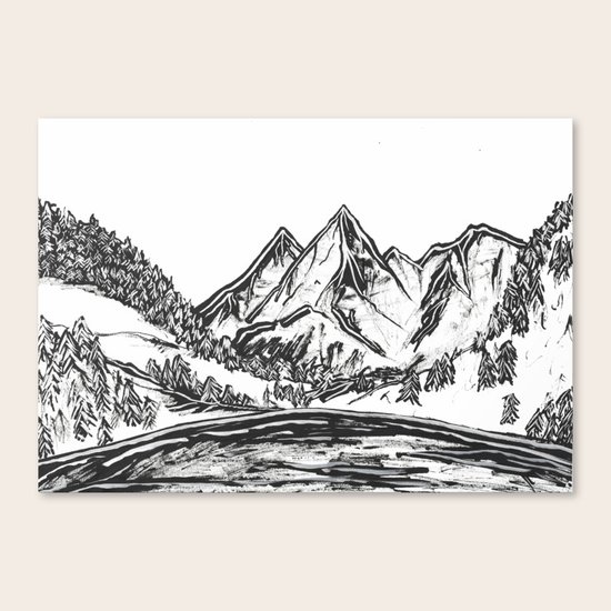 Rocky Mountains Canvas Print By Jauntyjune Society6