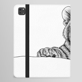 Amur tiger cub - ink illustration iPad Folio Case
