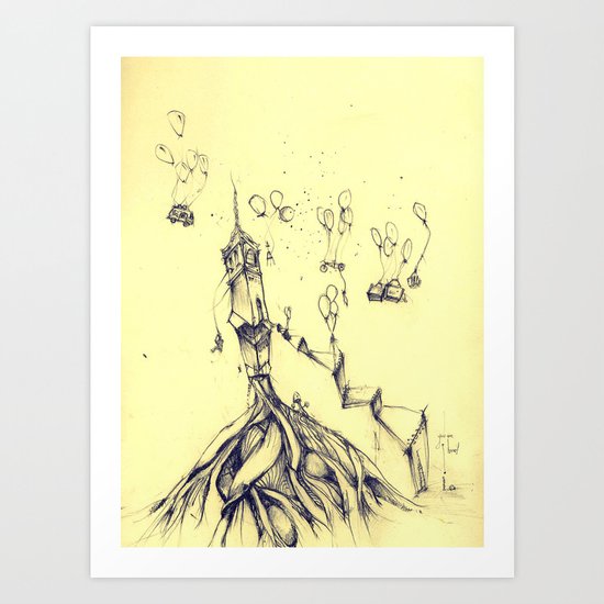 moving around Art Print
