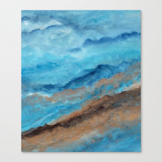 Watercolor abstract landscape 20 Canvas Print