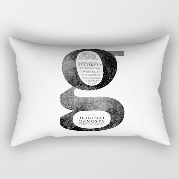 O.G. Garamond Rectangular Pillow
