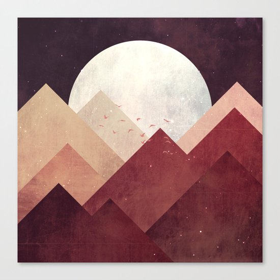 Midnight Mountains Canvas Print