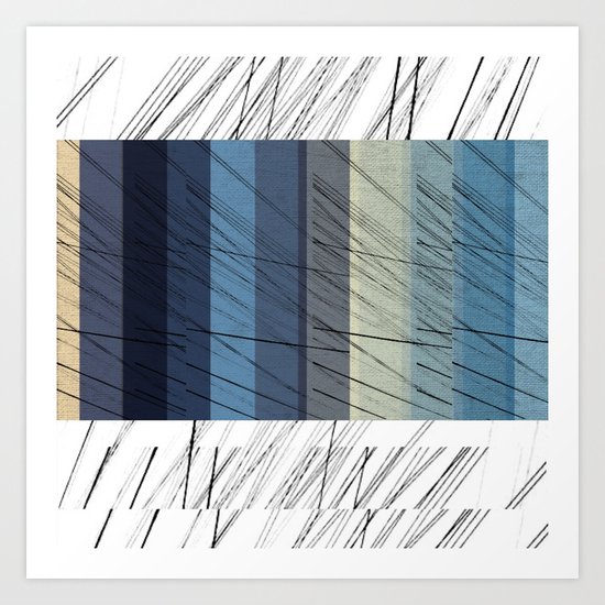 Blues Arrangement Art Print