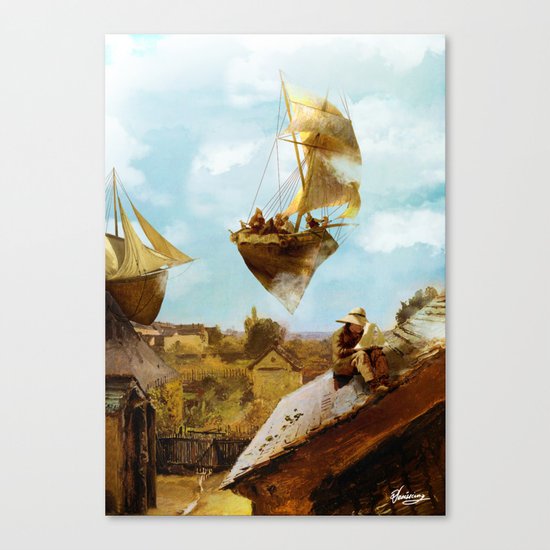 Sky Fishermen Canvas Print