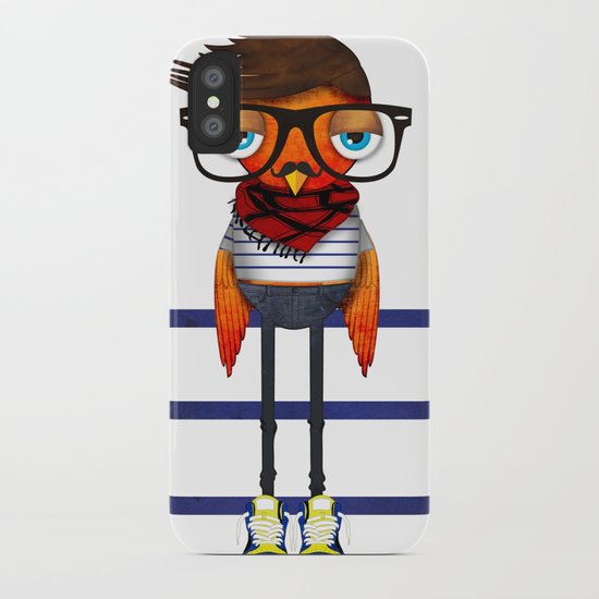 Hipster Bird iPhone Case