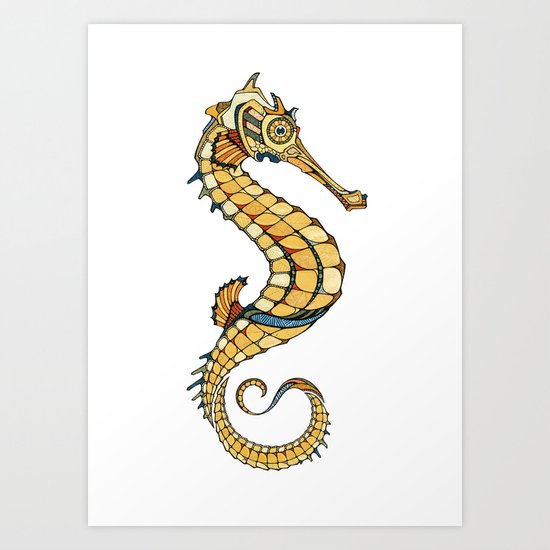 Seahorse Art Print
