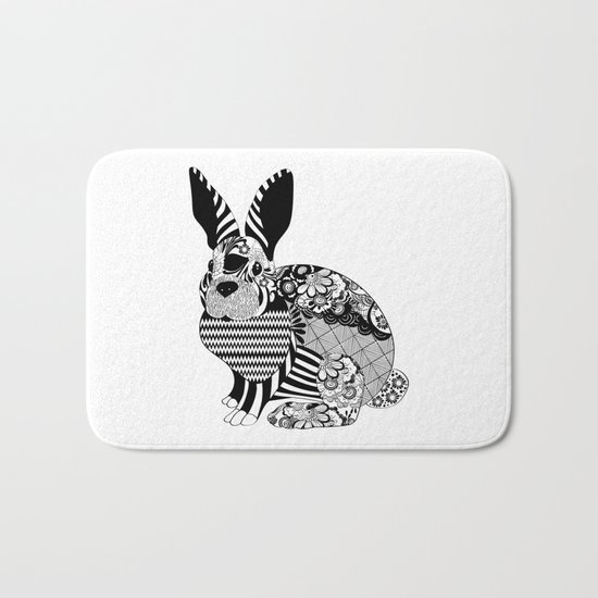 Rabbit floral Bath Mat