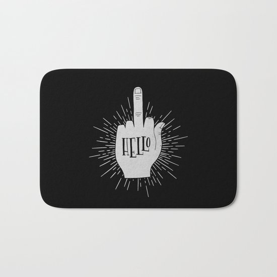 HELLO ASSHOLE Bath Mat