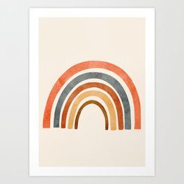 Abstract Rainbow 88 Art Print