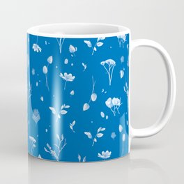 Cyanotype flowers  Coffee Mug