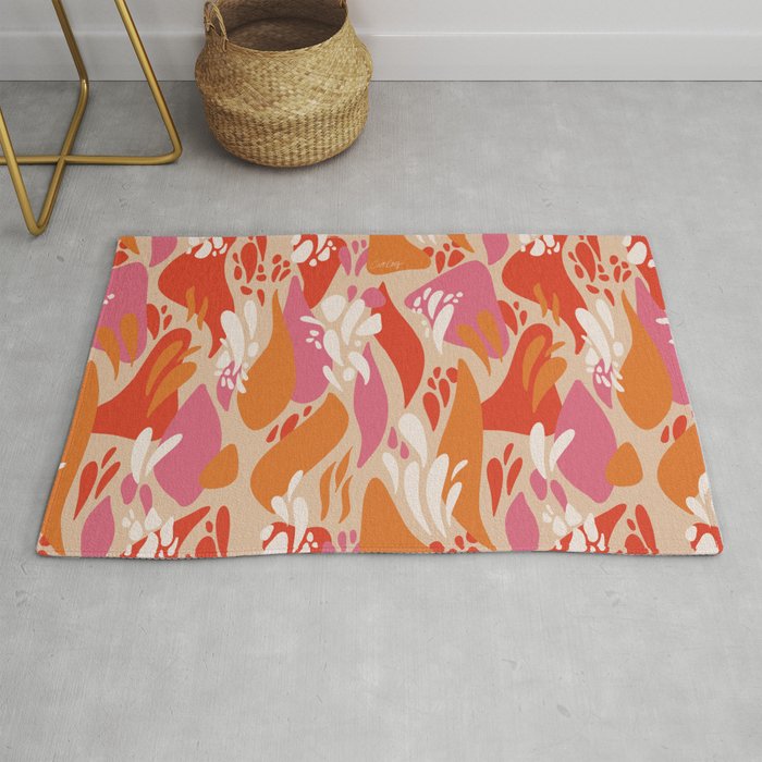 Groovy Drips – Blush Rug