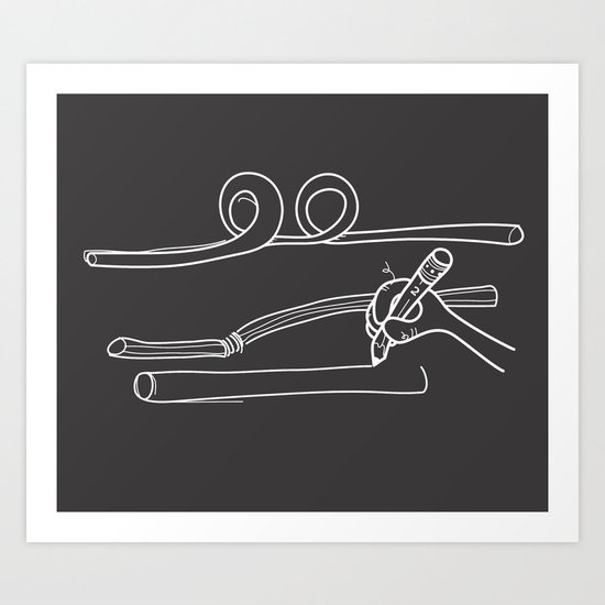 Drawing Straws Art Print