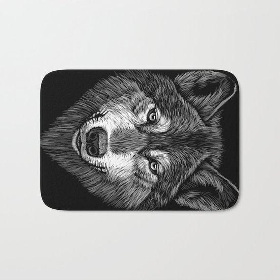 Wolf Bath Mat