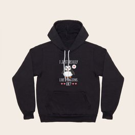 Penguin Saying Cute Hoody