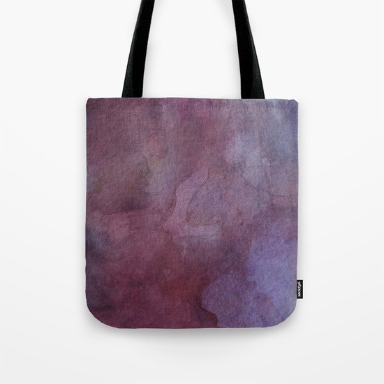 Purple Watercolor Nebula Galaxy Sky Tote Bag