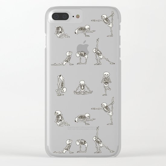 Skeleton Yoga Clear iPhone Case
