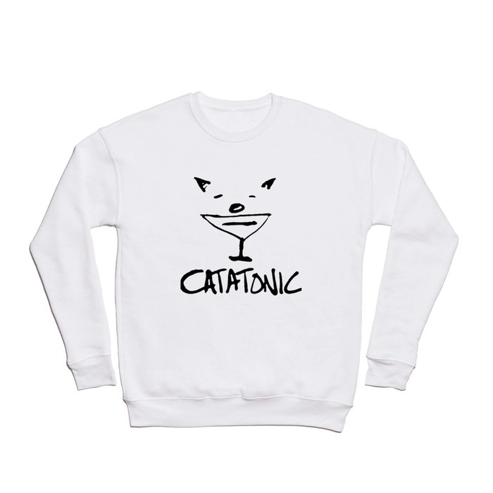 Catatonic - Funny Cat Meme Crewneck Sweatshirt