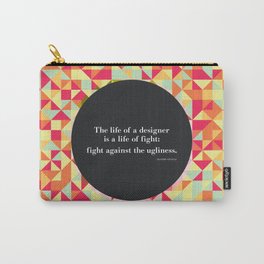 The life of a designer Carry-All Pouch | Typography, Illustration, Abstract, Graphic Design 