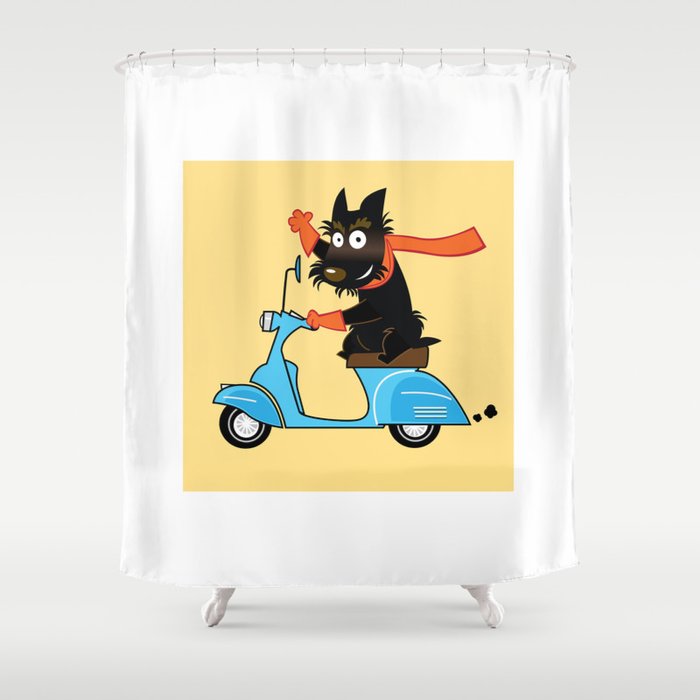 Scottie and Scooter Shower Curtain