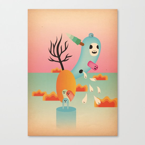 albero fiorito 2011 Canvas Print