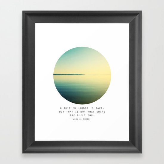 A Ship Framed Art Print