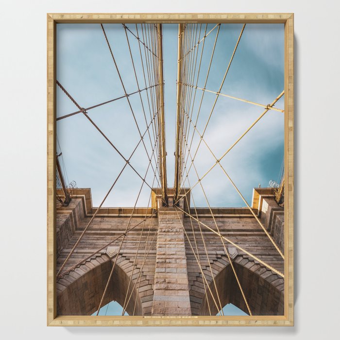Brooklyn Bridge | Architecture in NYC | Travel Photography Serving Tray