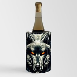 Black Shadow Wolf Fenrir Wine Chiller