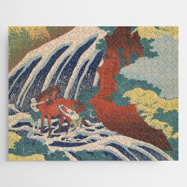 Hokusai,Yoshitsune Falls Jigsaw Puzzle