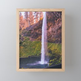 Waterfall in Oregon | Travel Photography | PNW Framed Mini Art Print