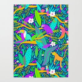 Joyful Jungle - Vibrant Poster