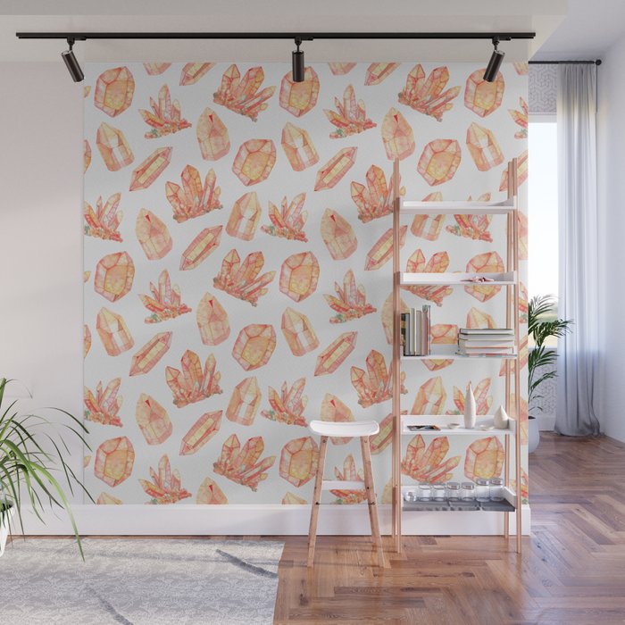 Crystals - Citrine Wall Mural