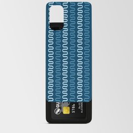 Abstract Shapes 237 in Midnight Blue (Snake Pattern Abstraction) Android Card Case