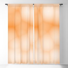Blurry Orange Gradient Bubbles Blackout Curtain