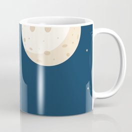 Fly to the moon _ navy blue version Coffee Mug